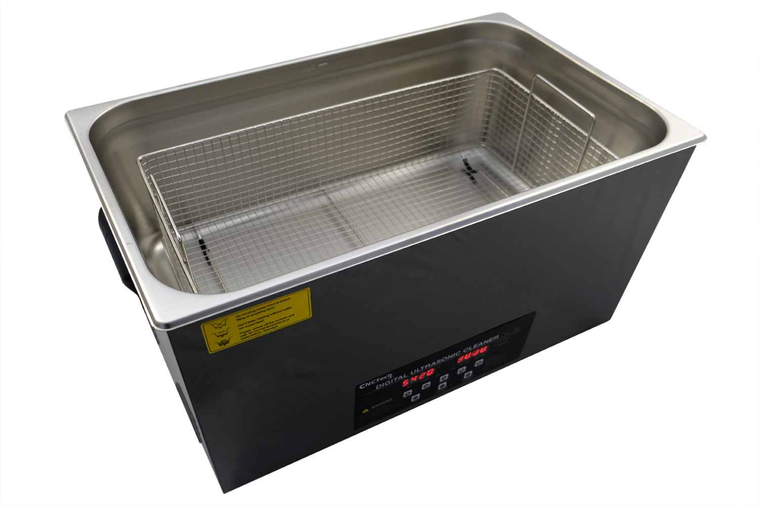 Vista interna del detergente a ultrasuoni GX80A